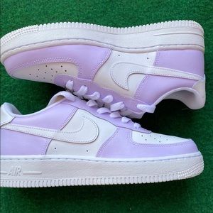 Nike air force 1’s custome lilac color size US 6.5 womens brand new READ BELOW‼️